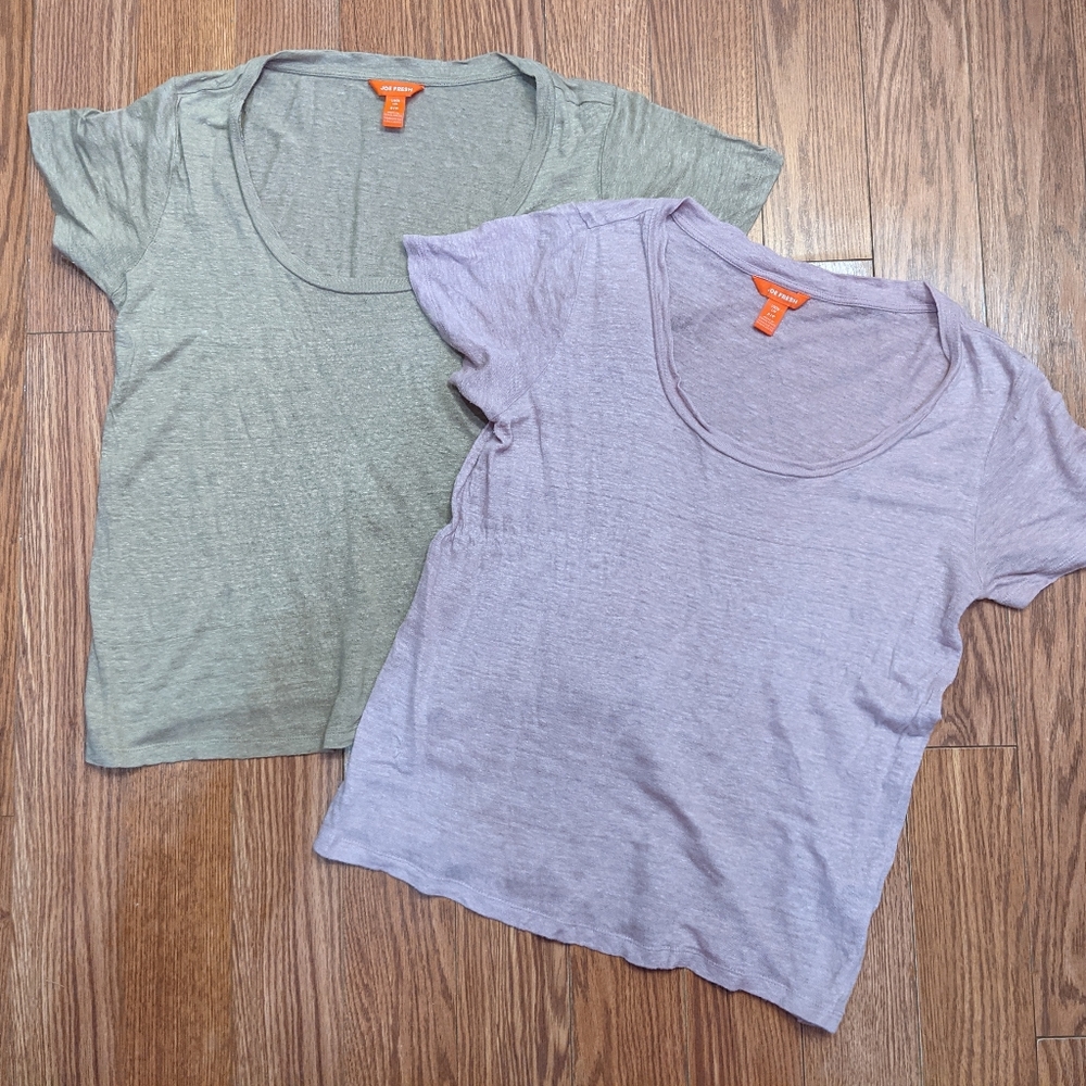 Joe Fresh 100% Linen Tees